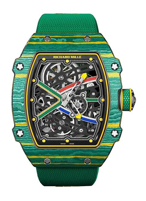 richard mille green and yellow|richard mille 67 02 colors.